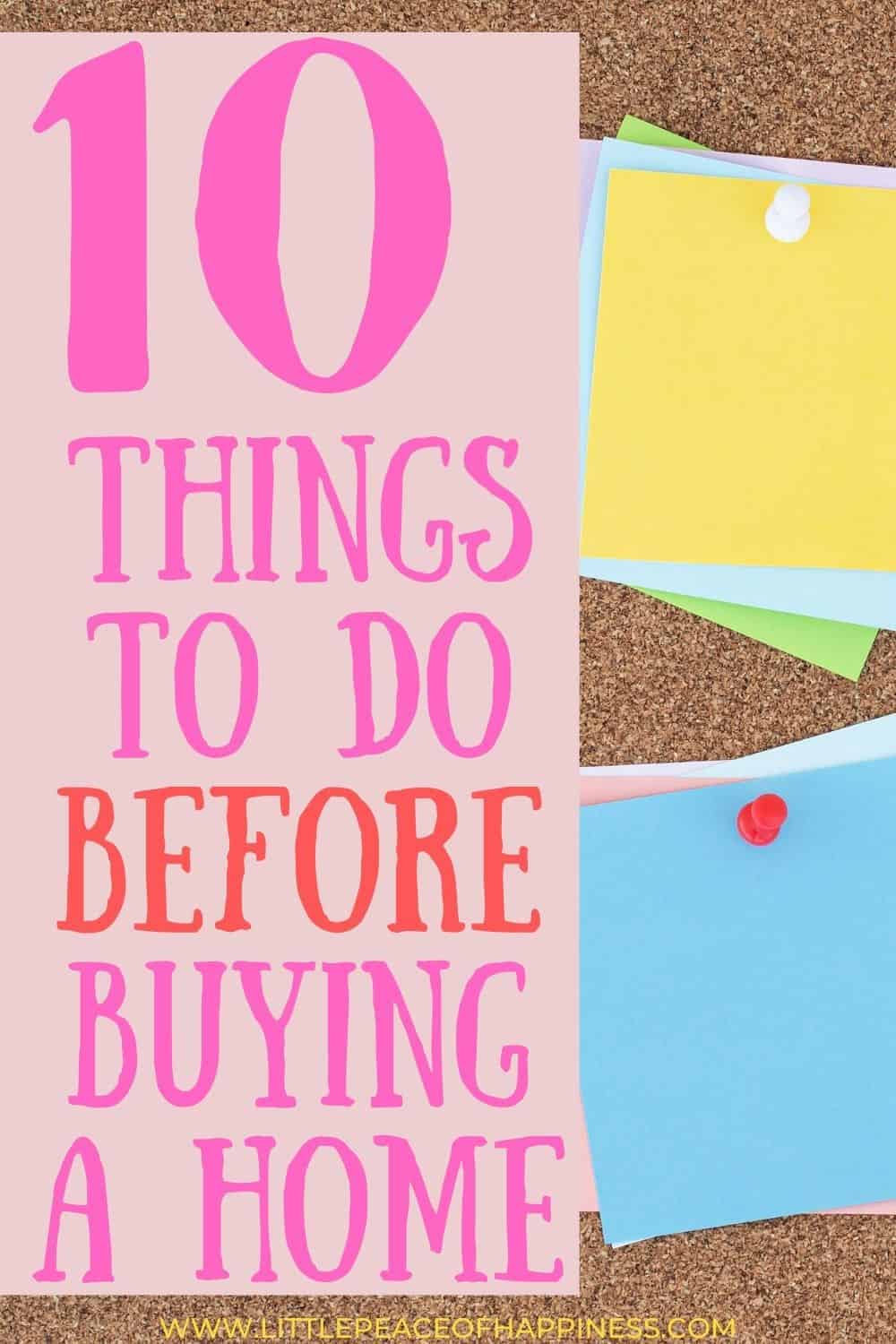 10 Tips for Homebuyers