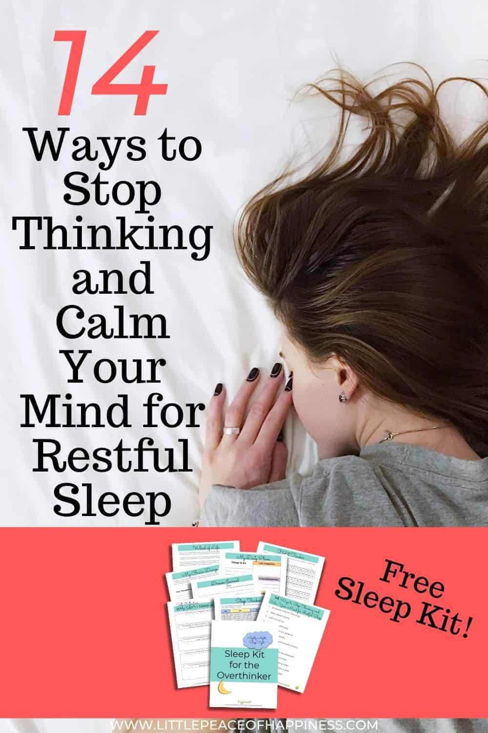14 ways to stop thinking for restful sleep