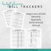 B&W Budget Planner Bill Tracker