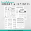 B&W Budget Planner Budget Expenses