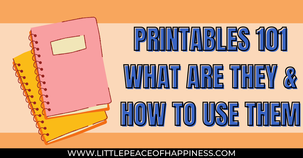 HOW TO USE PRINTABLES