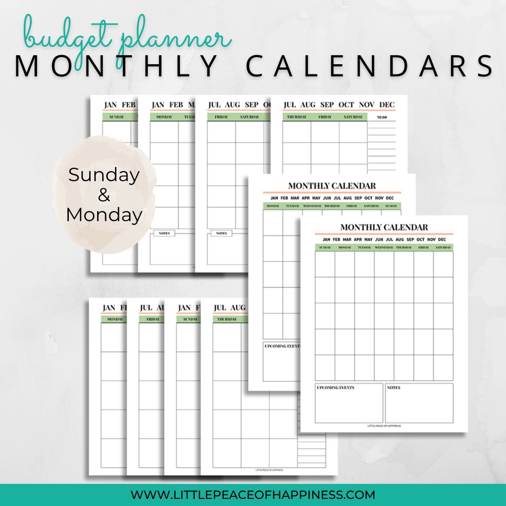 Budget Planner Printable | Instant Download PDF | A4 and US Letter