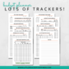 Nature Green Budget Planner Trackers