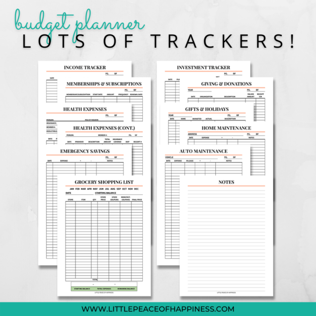 Ultimate Budget Planner Templates To Manage Finances | US Letter &amp; A4 ...