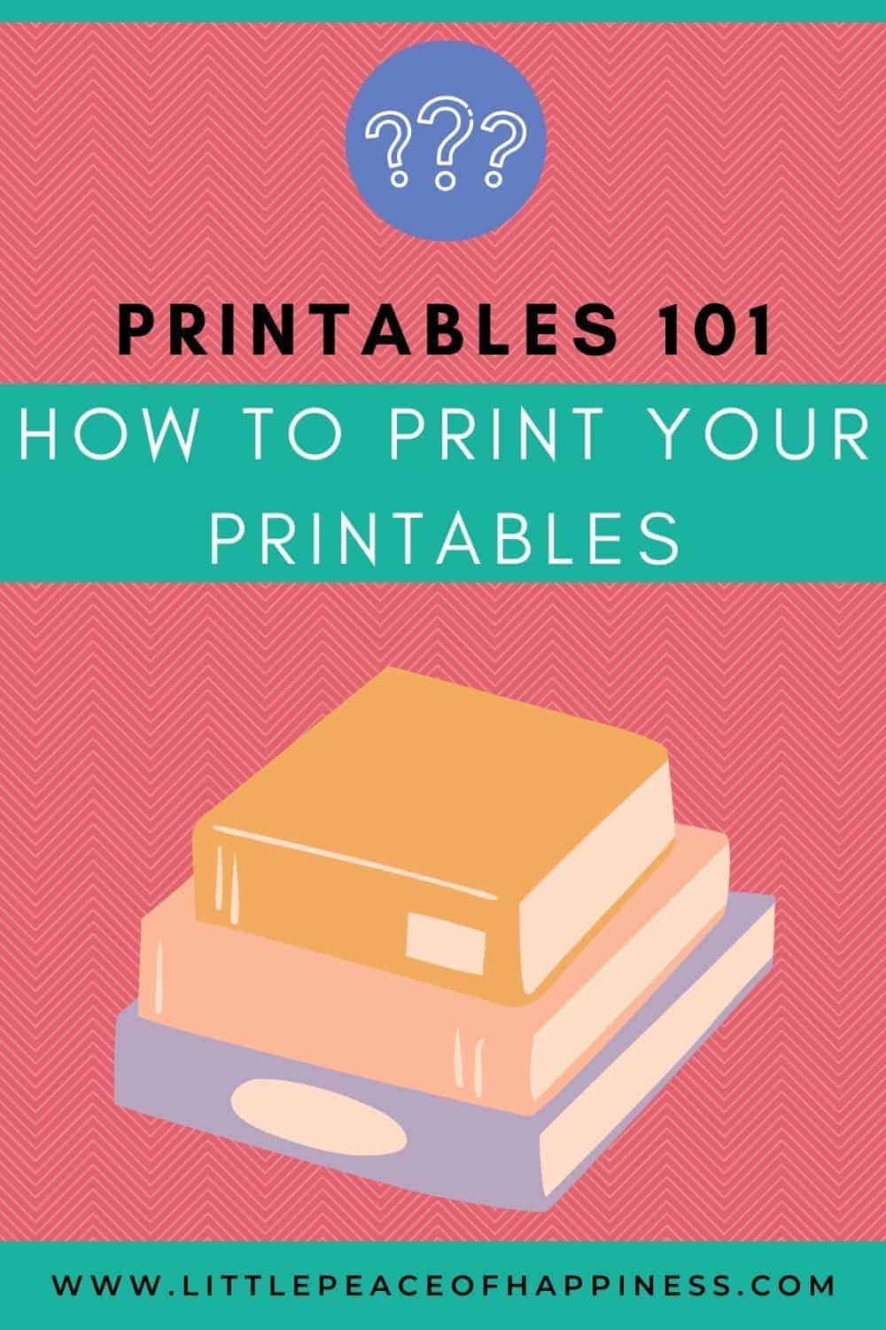 how to print printables at home