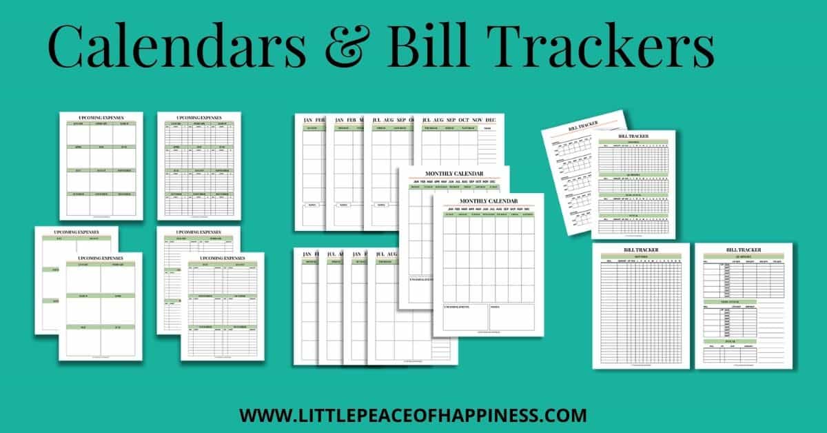 Budget Bill Tracker and upcoming expenses