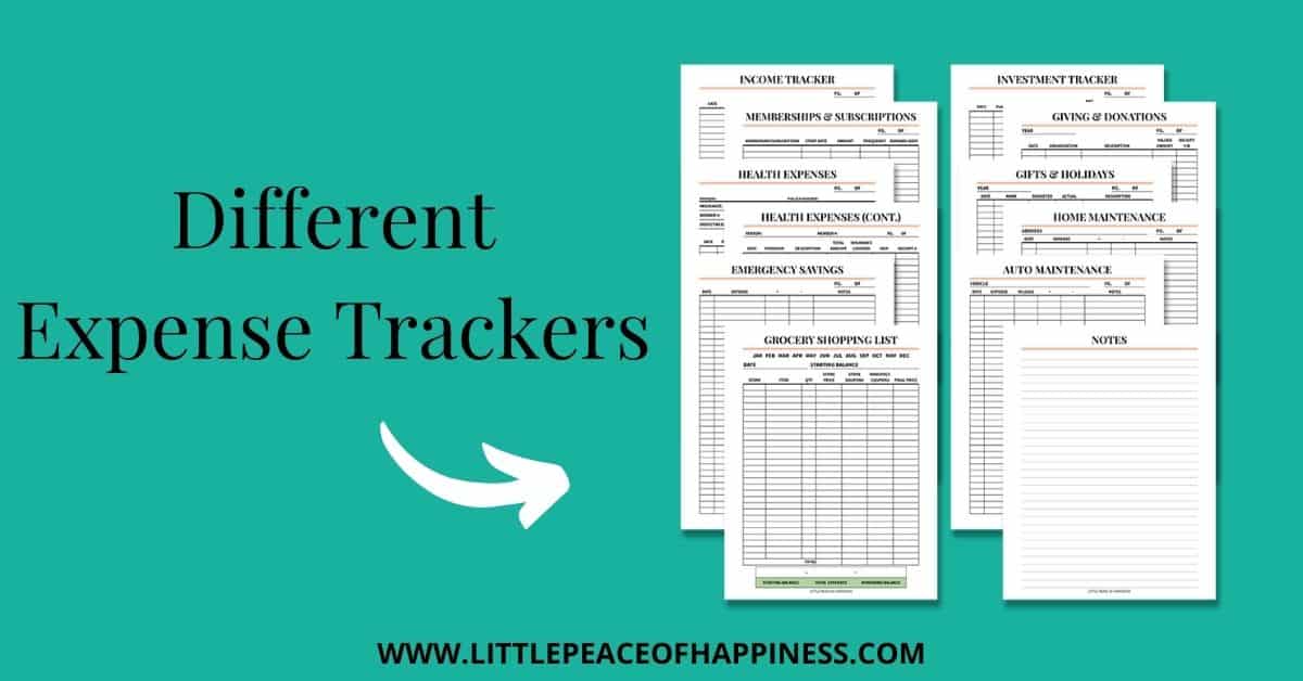 budget expense trackers