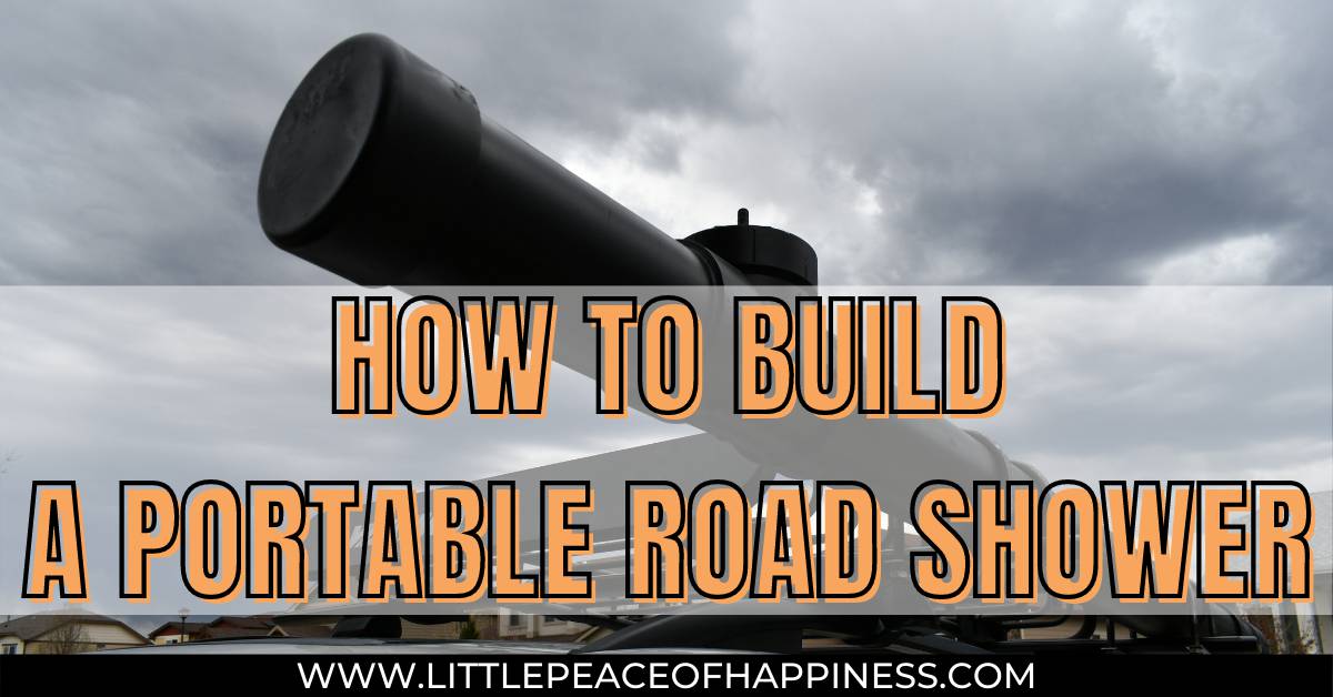 how to build a portable outdoor road shower