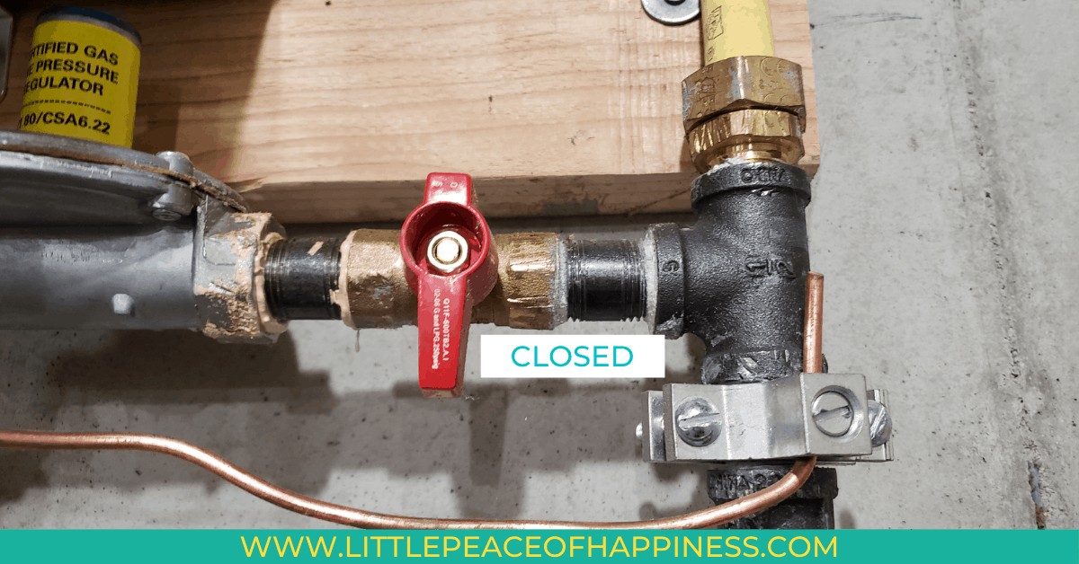 Tankless Water Heater Closed Gas Valve