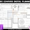 Black OneNote Digital Planner Goals