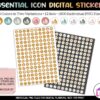 Boho Functional Icon Planner Stickers