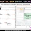 Pastel Functional Icon Digital Stickers