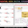 Vivid Functional Icon Digital Sticker