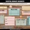 Digital Budget Stickers for Digital Budget Planning