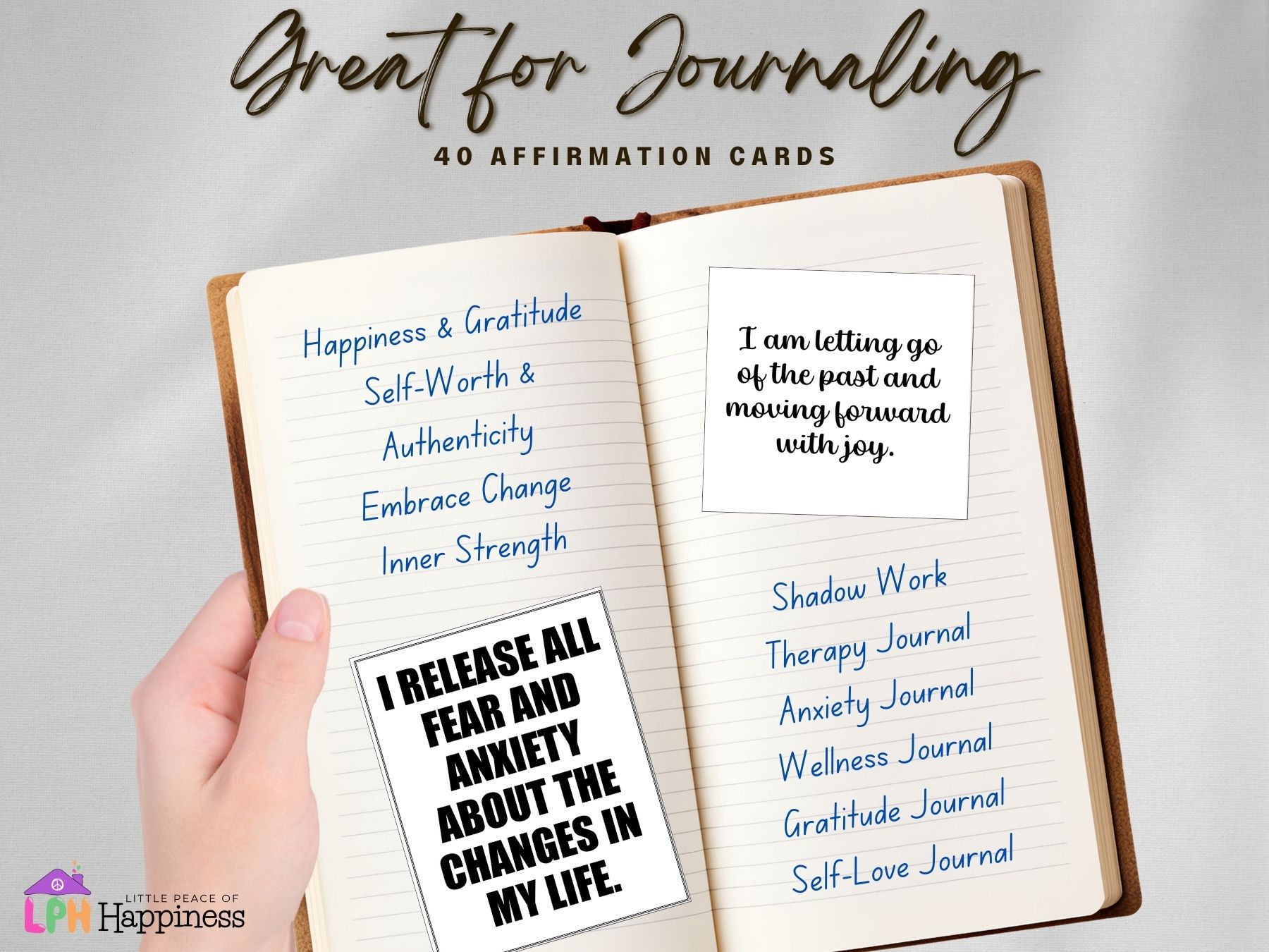printable affirmation cards for women to boost self esteem and self care gift. Cards with words of encouragement. Life lessons inspired by nature to live happier.