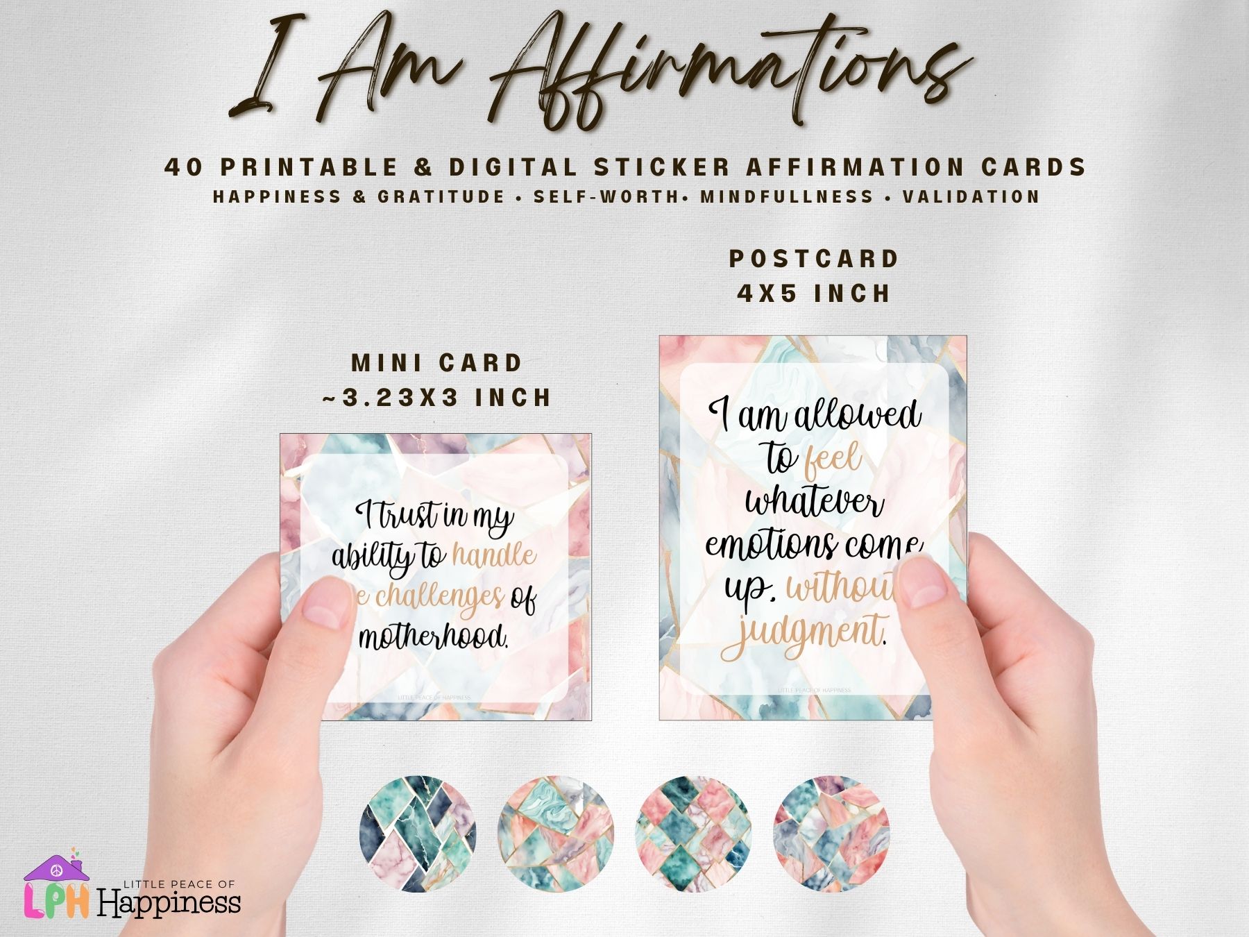 Mom Affirmation Cards Printable & Digital Positive Affirmations For new moms or seasoned moms, every mama can benefit from positive words of affirmation. Motherhood is hard and practicing daily affirmations will help boost a woman’s mental health.